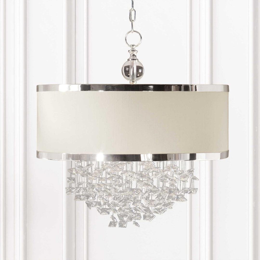 American Home Furniture Uttermost Fascination 3 Light Silken Drum Pendant