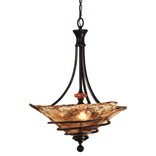 American Home Furniture Uttermost Vitalia 3 Lt Oil Rubbed Bronze Pendant