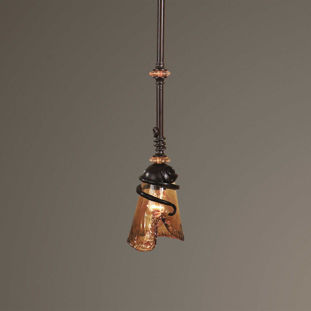 American Home Furniture Uttermost Vitalia Oil Rubbed Bronze Mini Pendant
