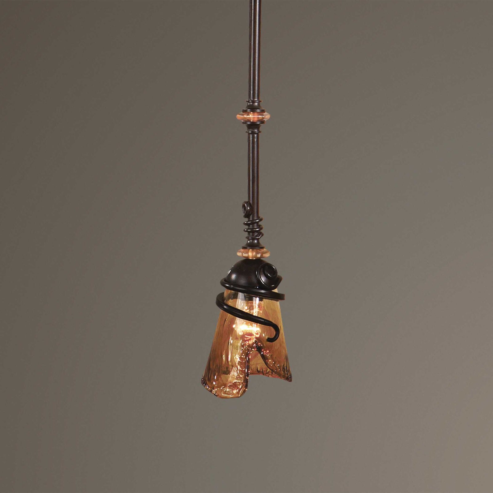 American Home Furniture Uttermost Vitalia Oil Rubbed Bronze Mini Pendant