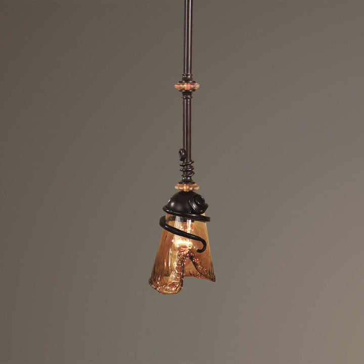 American Home Furniture Uttermost Vitalia Oil Rubbed Bronze Mini Pendant