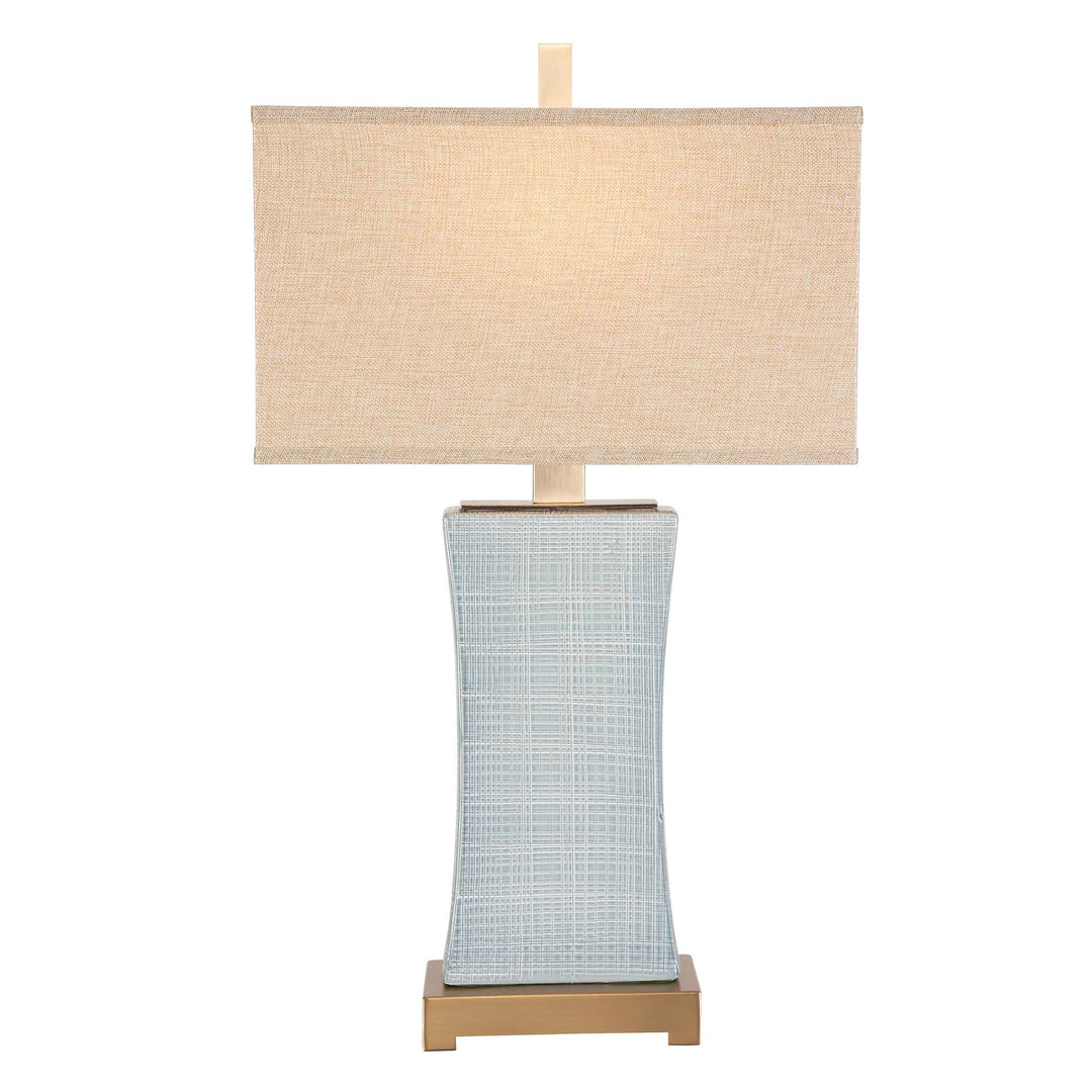 American Home Furniture Uttermost Cantarana Blue Gray Table Lamp