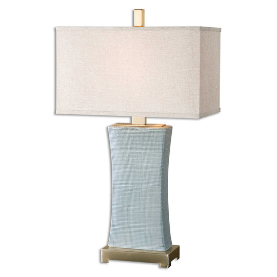 American Home Furniture Uttermost Cantarana Blue Gray Table Lamp
