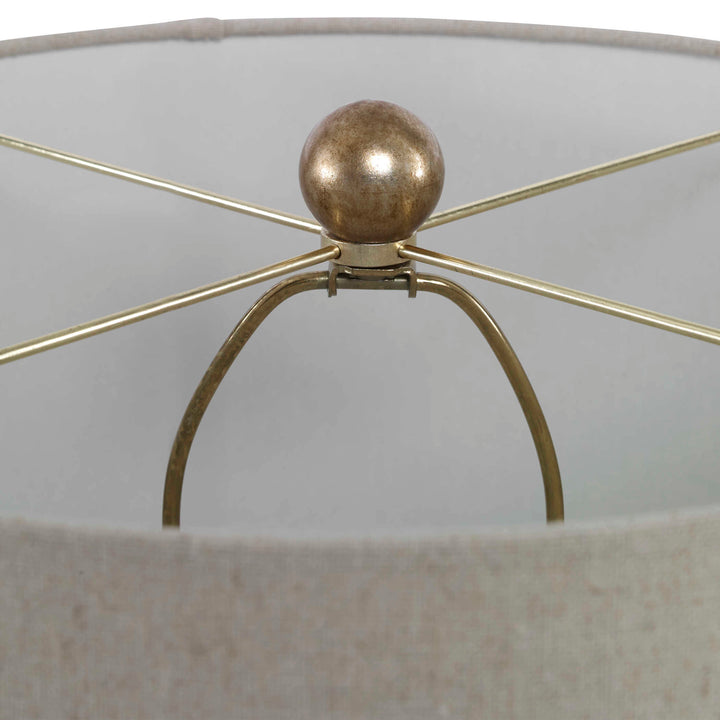 American Home Furniture Uttermost Amarey Metal Ring Table Lamp