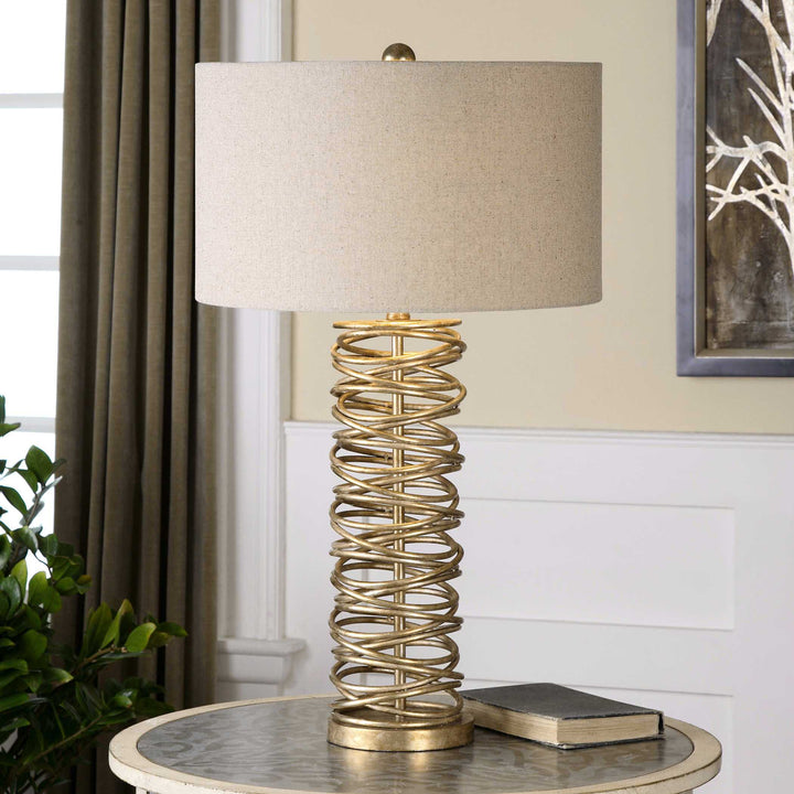 American Home Furniture Uttermost Amarey Metal Ring Table Lamp