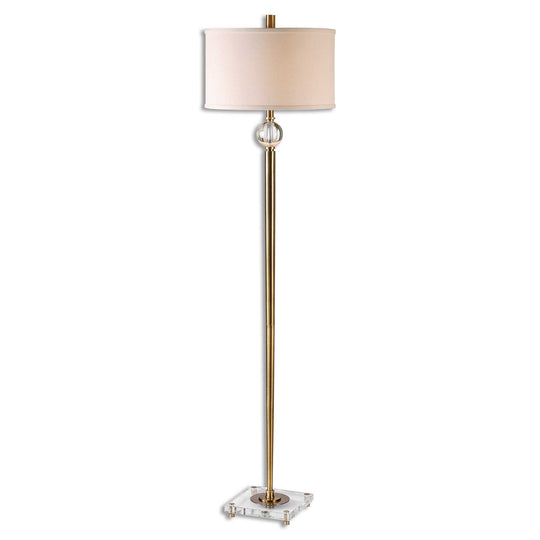 American Home Furniture Uttermost Mesita Brass Floor Lamp
