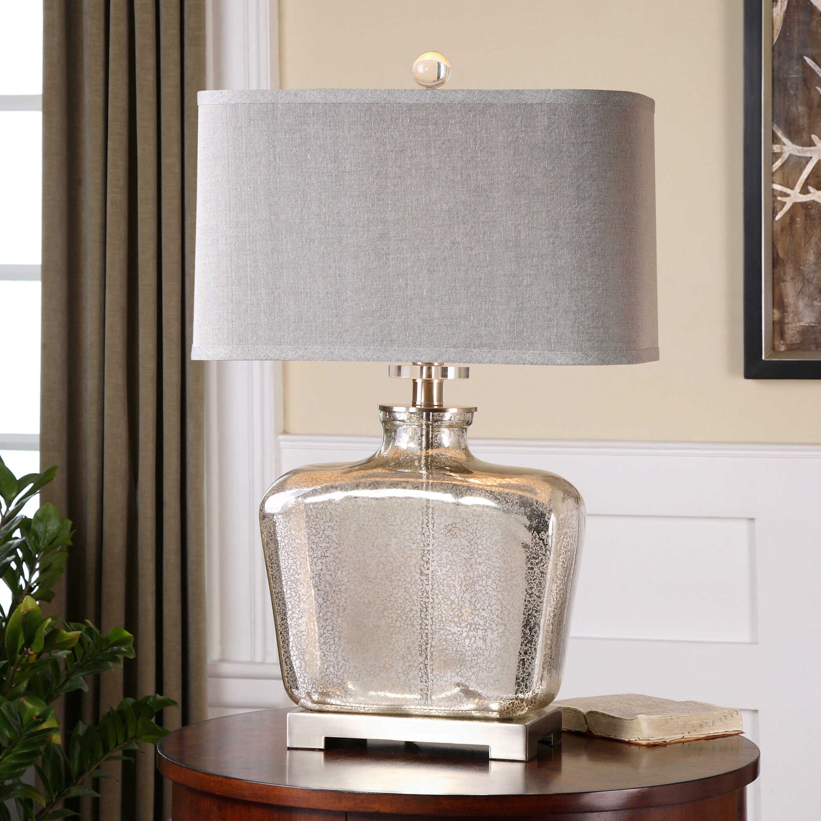 American Home Furniture Uttermost Molinara Mercury Glass Table Lamp