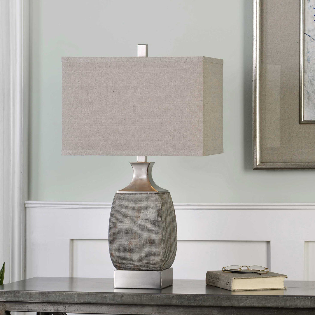 American Home Furniture Uttermost Caffaro Rust Bronze Table Lamp