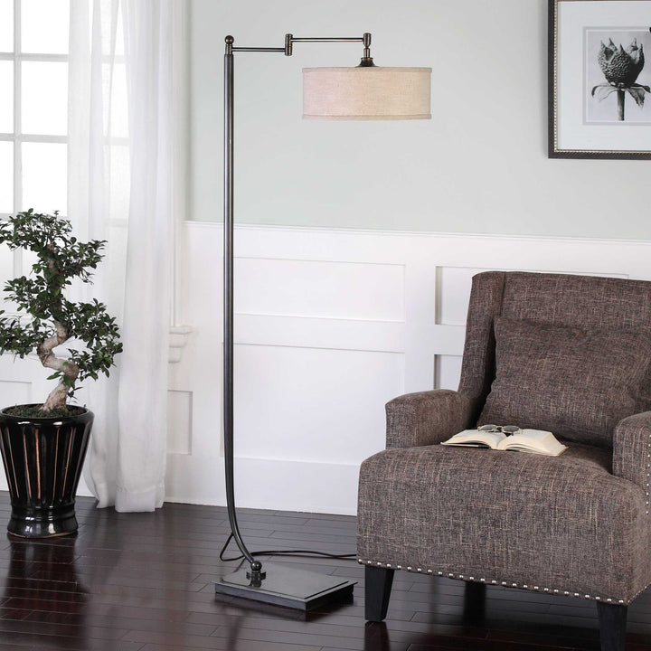 American Home Furniture Uttermost Lamine Dark Bronze Floor Lamp