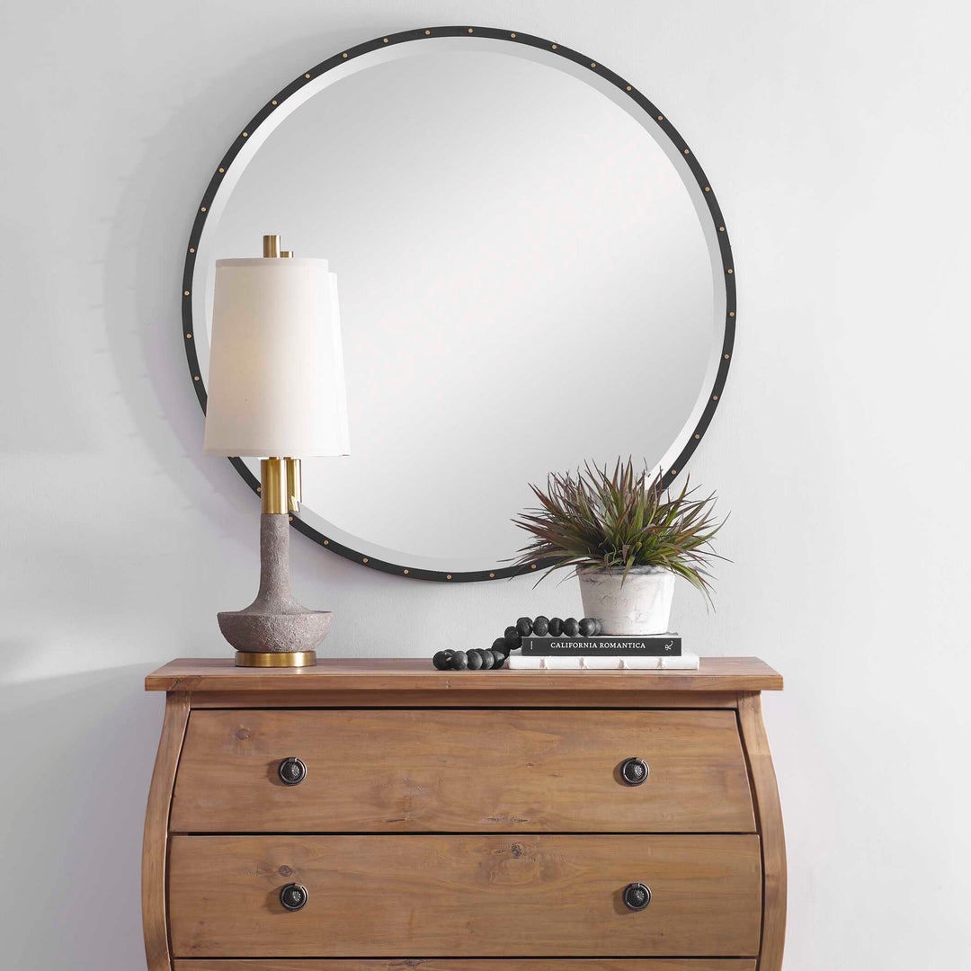 American Home Furniture Uttermost Volongo Stone Ivory Buffet Lamp