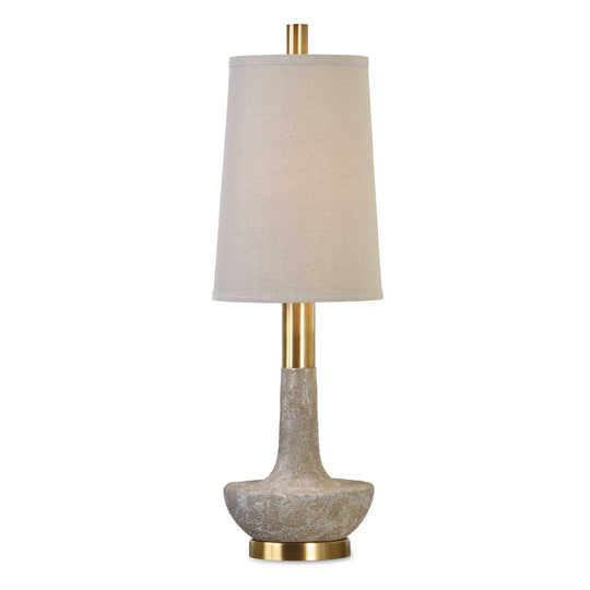 American Home Furniture Uttermost Volongo Stone Ivory Buffet Lamp