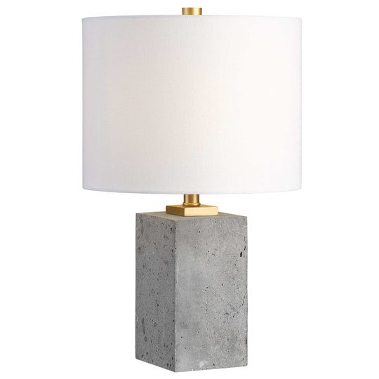 American Home Furniture Uttermost Drexel Concrete Block Lamp