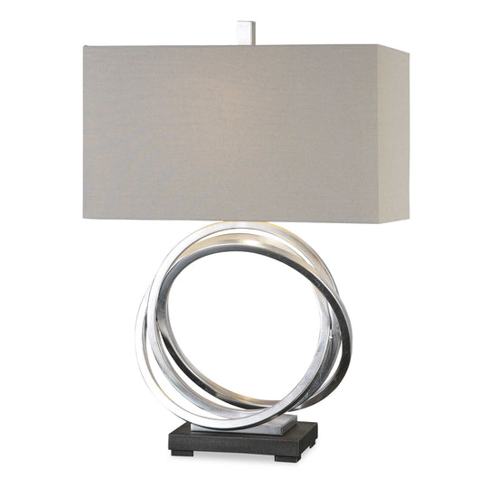 American Home Furniture Uttermost Soroca Silver Rings Lamp