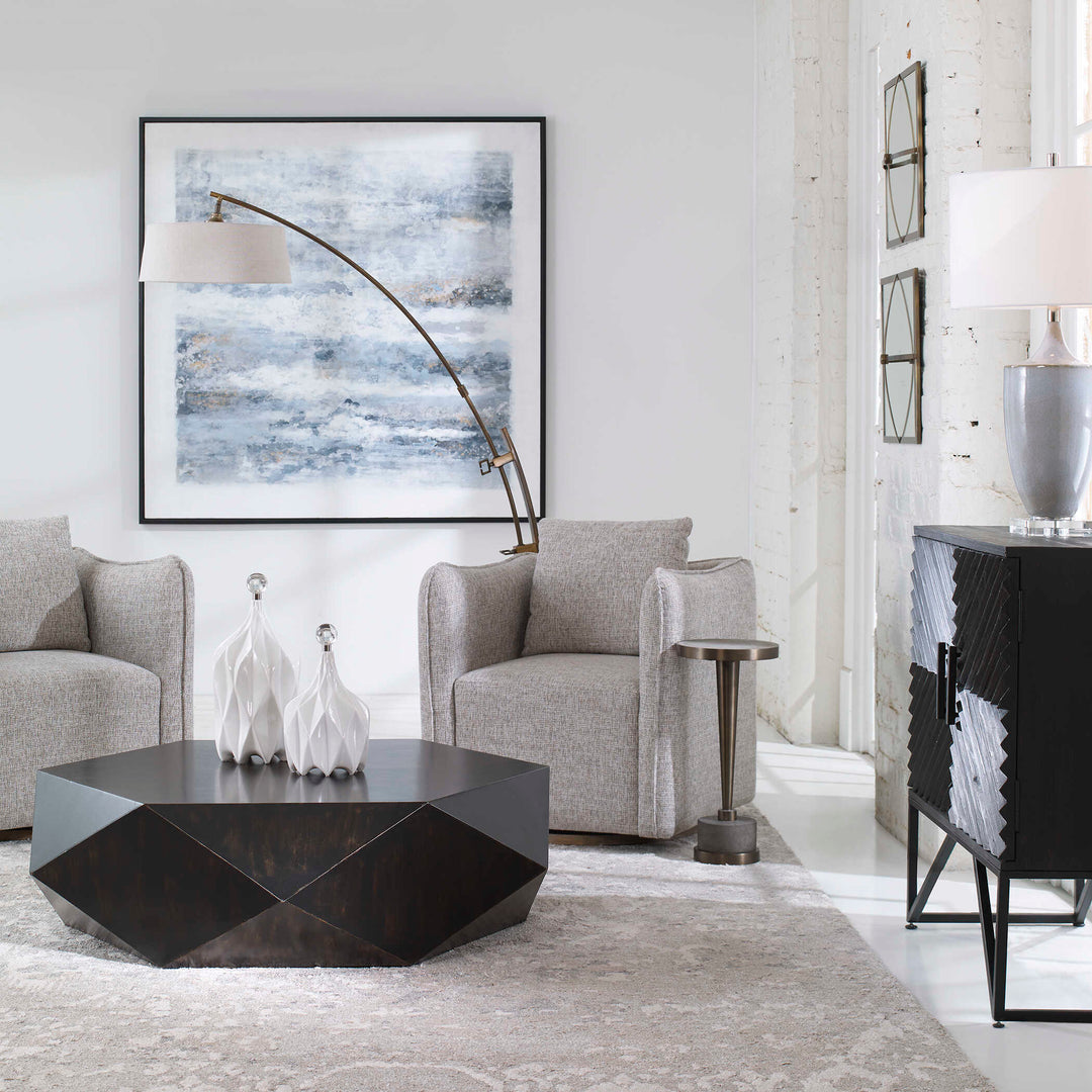 American Home Furniture Uttermost Calogero Floor Lamp