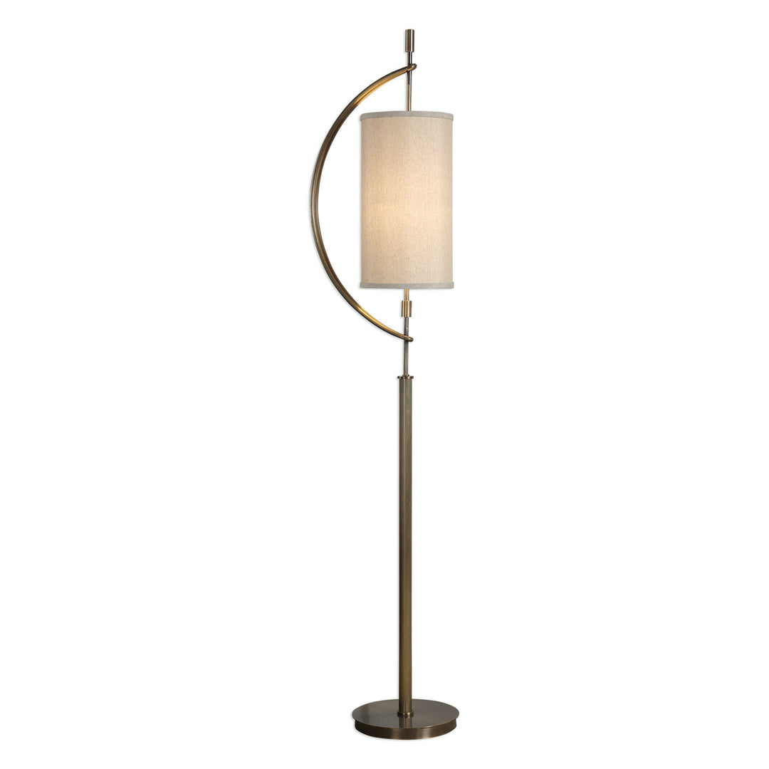 American Home Furniture Uttermost Balaour Antique Brass Floor Lamp
