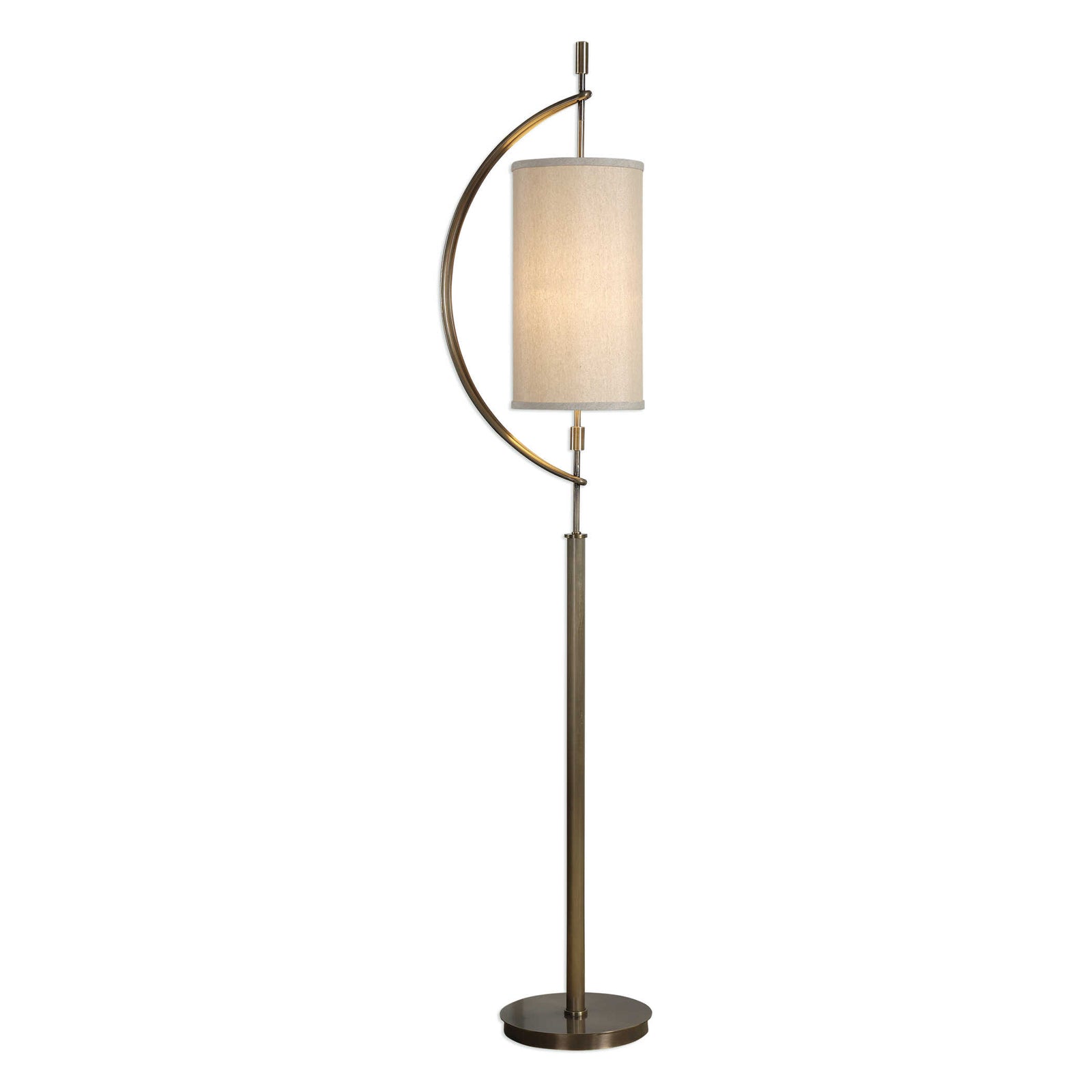 American Home Furniture Uttermost Balaour Antique Brass Floor Lamp