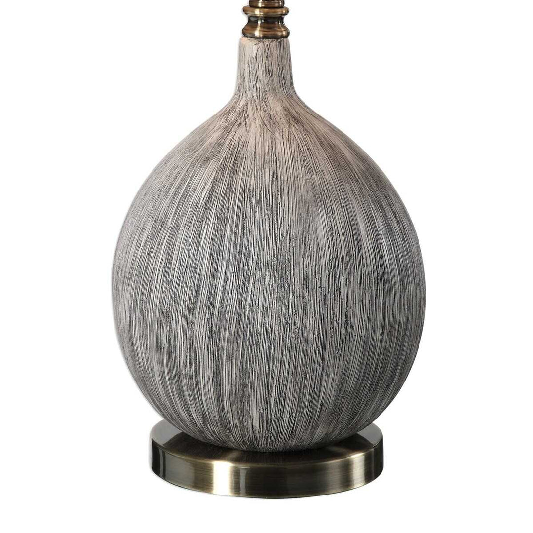 American Home Furniture Uttermost Hedera Textured Ivory Table Lamp
