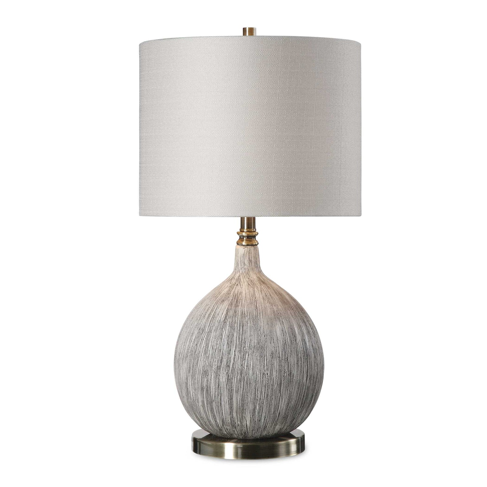 American Home Furniture Uttermost Hedera Textured Ivory Table Lamp