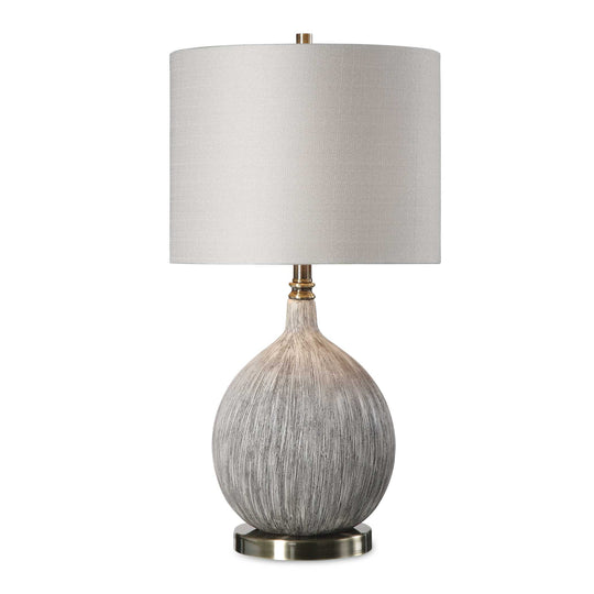American Home Furniture Uttermost Hedera Textured Ivory Table Lamp