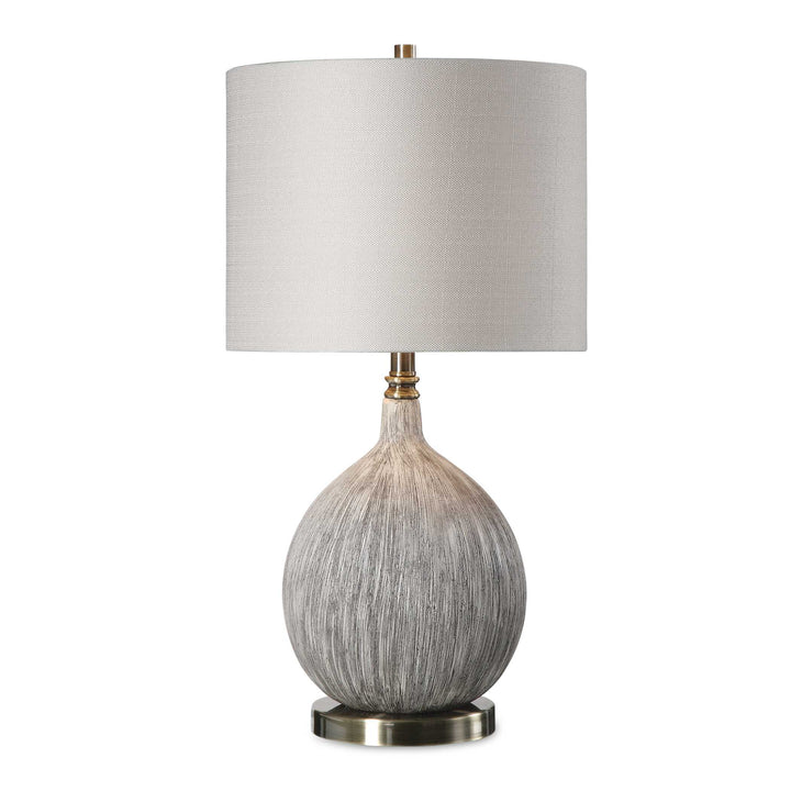 American Home Furniture Uttermost Hedera Textured Ivory Table Lamp