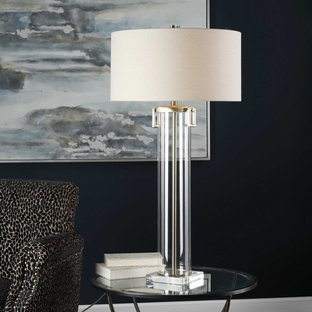 American Home Furniture Uttermost Monette Tall Cylinder Lamp