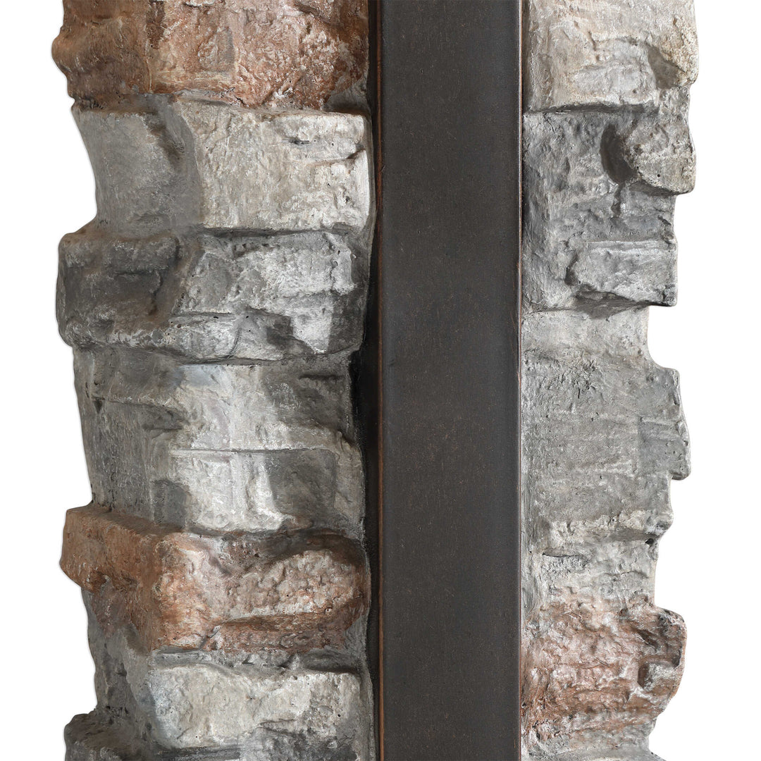 American Home Furniture Uttermost Kodiak Stacked Stone Lamp