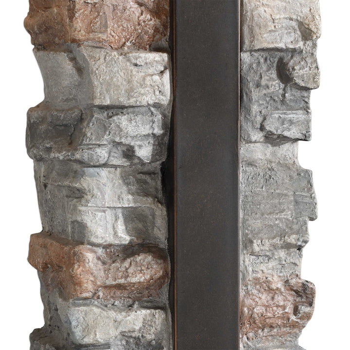 American Home Furniture Uttermost Kodiak Stacked Stone Lamp