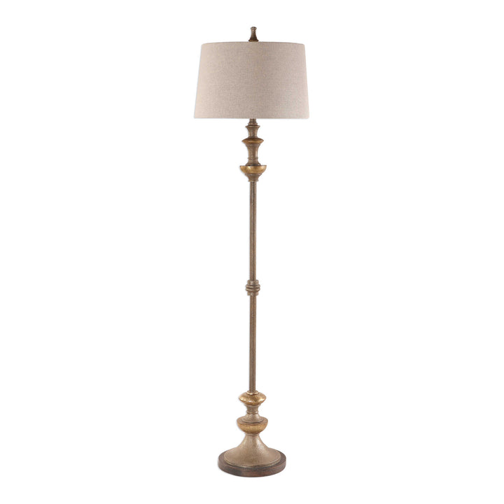 American Home Furniture Uttermost Vetralla Silver Bronze Floor Lamp