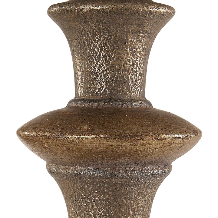 American Home Furniture Uttermost Vetralla Silver Bronze Floor Lamp