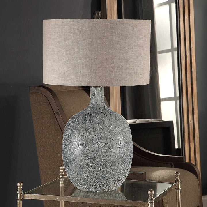 American Home Furniture Uttermost Oceaonna Glass Table Lamp