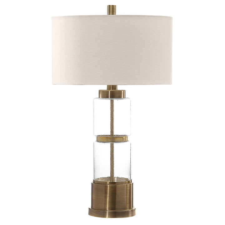 American Home Furniture Uttermost Vaiga Glass Column Lamp