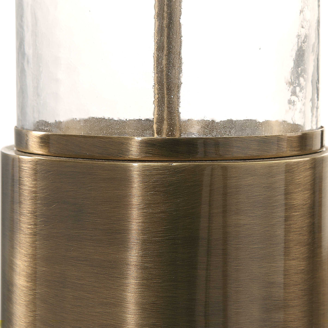 American Home Furniture Uttermost Vaiga Glass Column Lamp