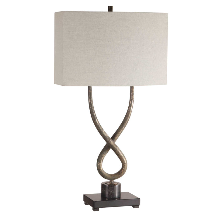 American Home Furniture Uttermost Talema Aged Silver Lamp