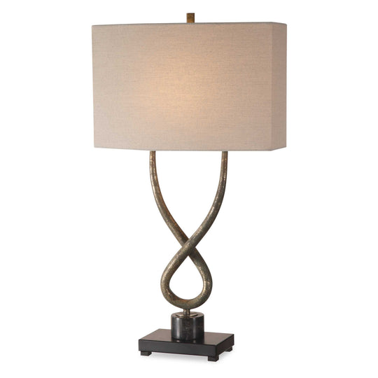 American Home Furniture Uttermost Talema Aged Silver Lamp