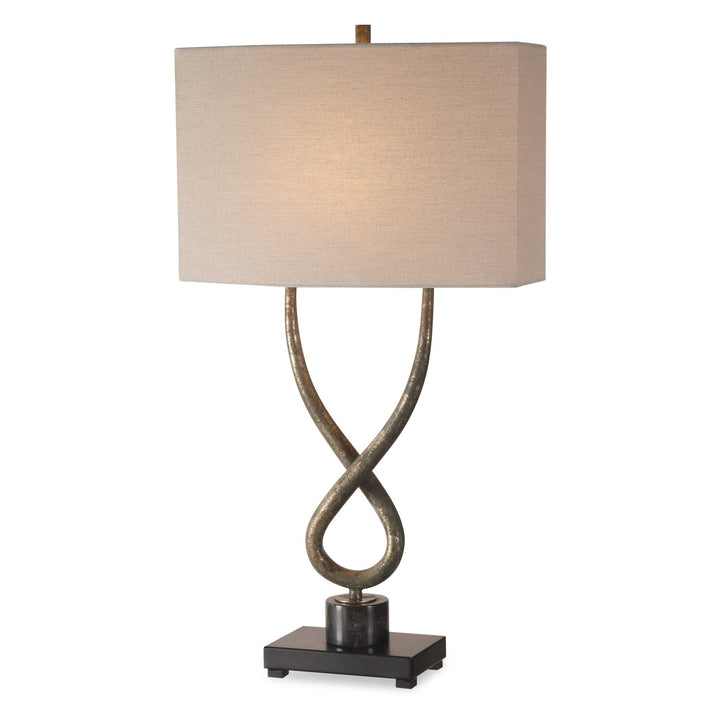 American Home Furniture Uttermost Talema Aged Silver Lamp