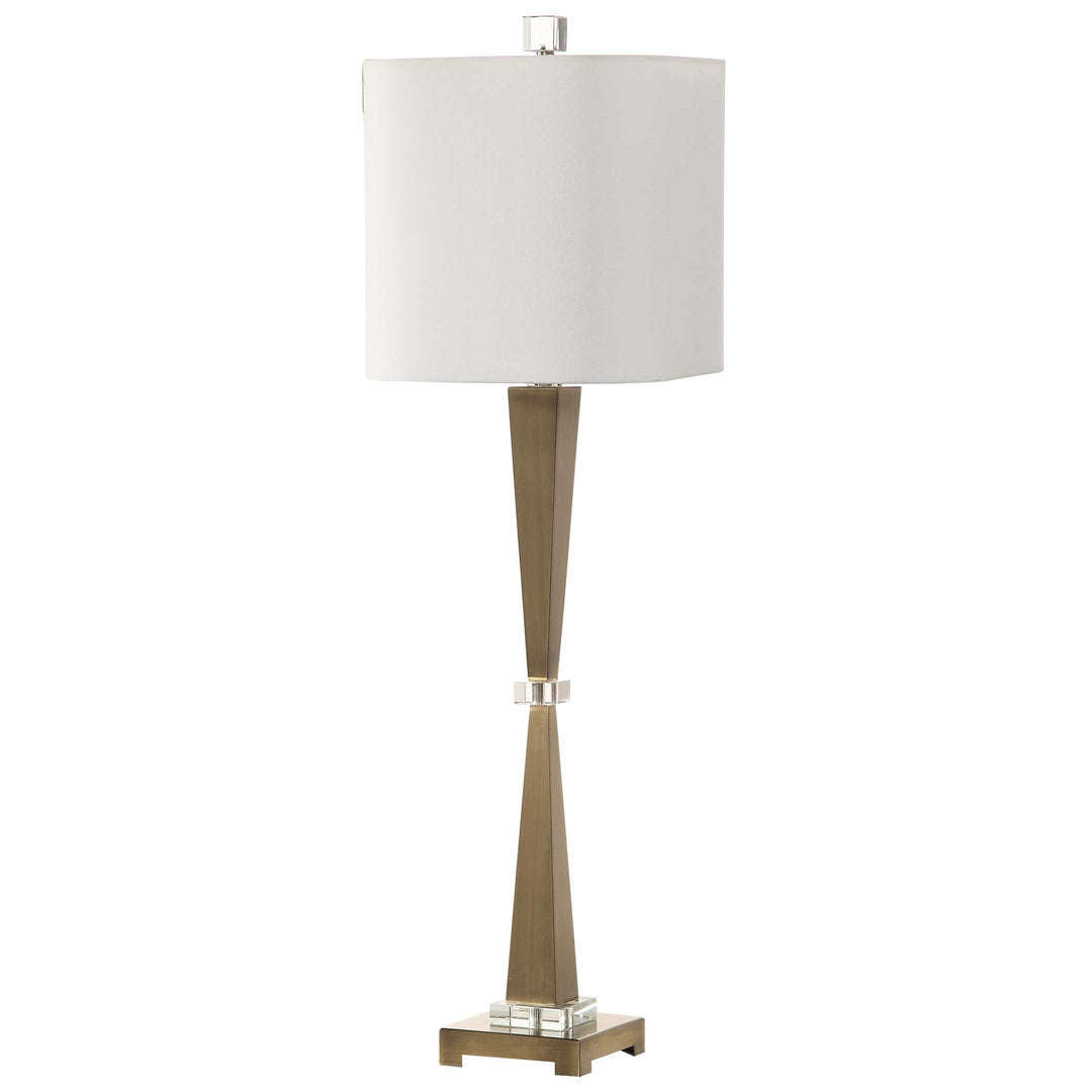 American Home Furniture Uttermost Niccolai Antiqued Nickel Lamp