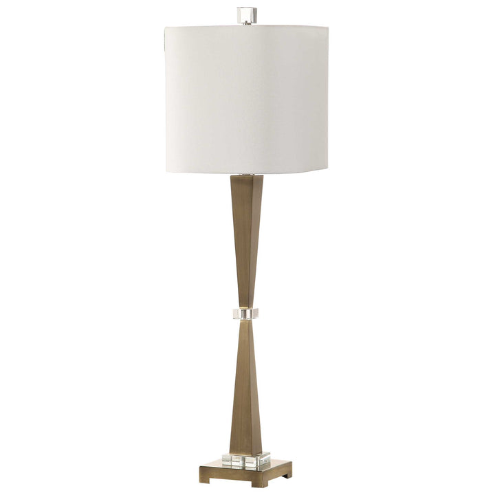 American Home Furniture Uttermost Niccolai Antiqued Nickel Lamp