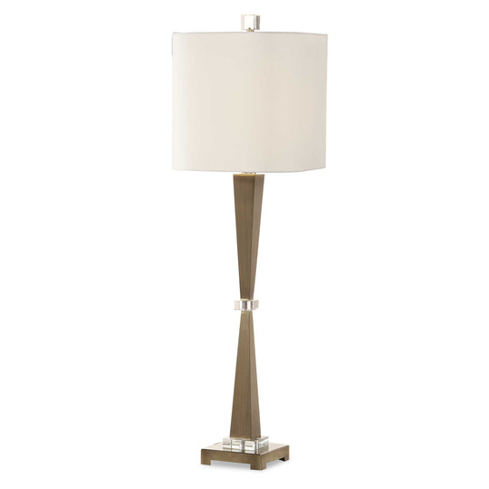 American Home Furniture Uttermost Niccolai Antiqued Nickel Lamp