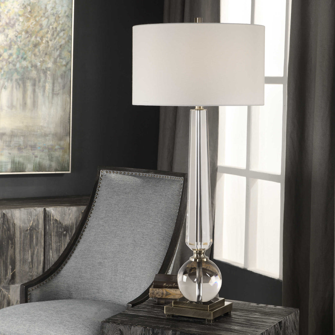 American Home Furniture Uttermost Crista Crystal Lamp