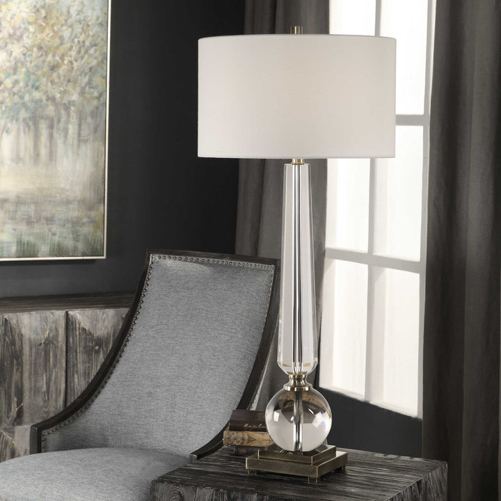American Home Furniture Uttermost Crista Crystal Lamp