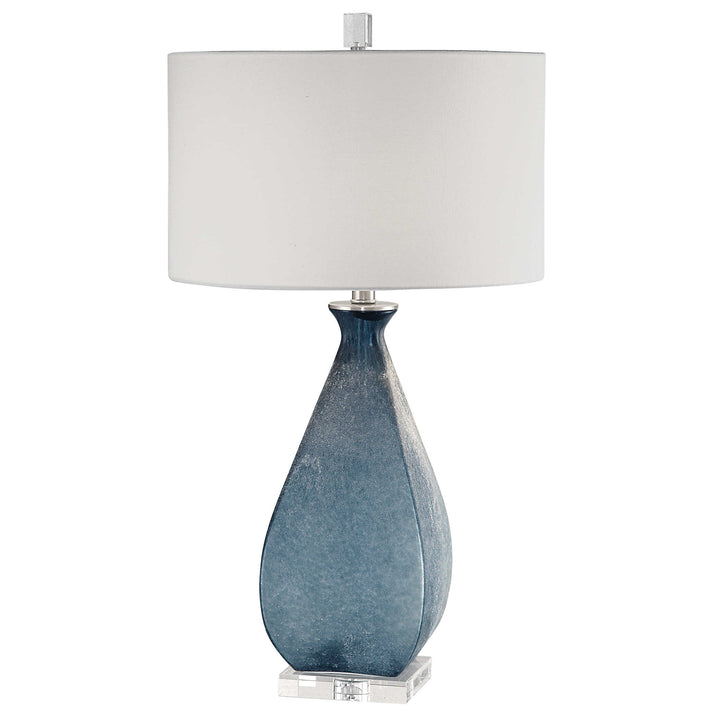 American Home Furniture Uttermost Atlantica Ocean Blue Lamp