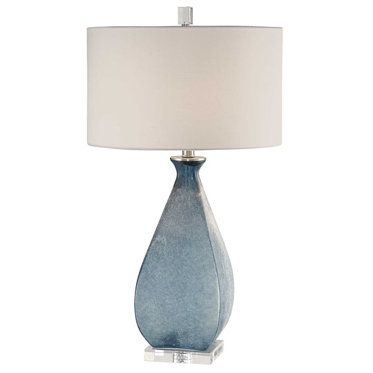 American Home Furniture Uttermost Atlantica Ocean Blue Lamp