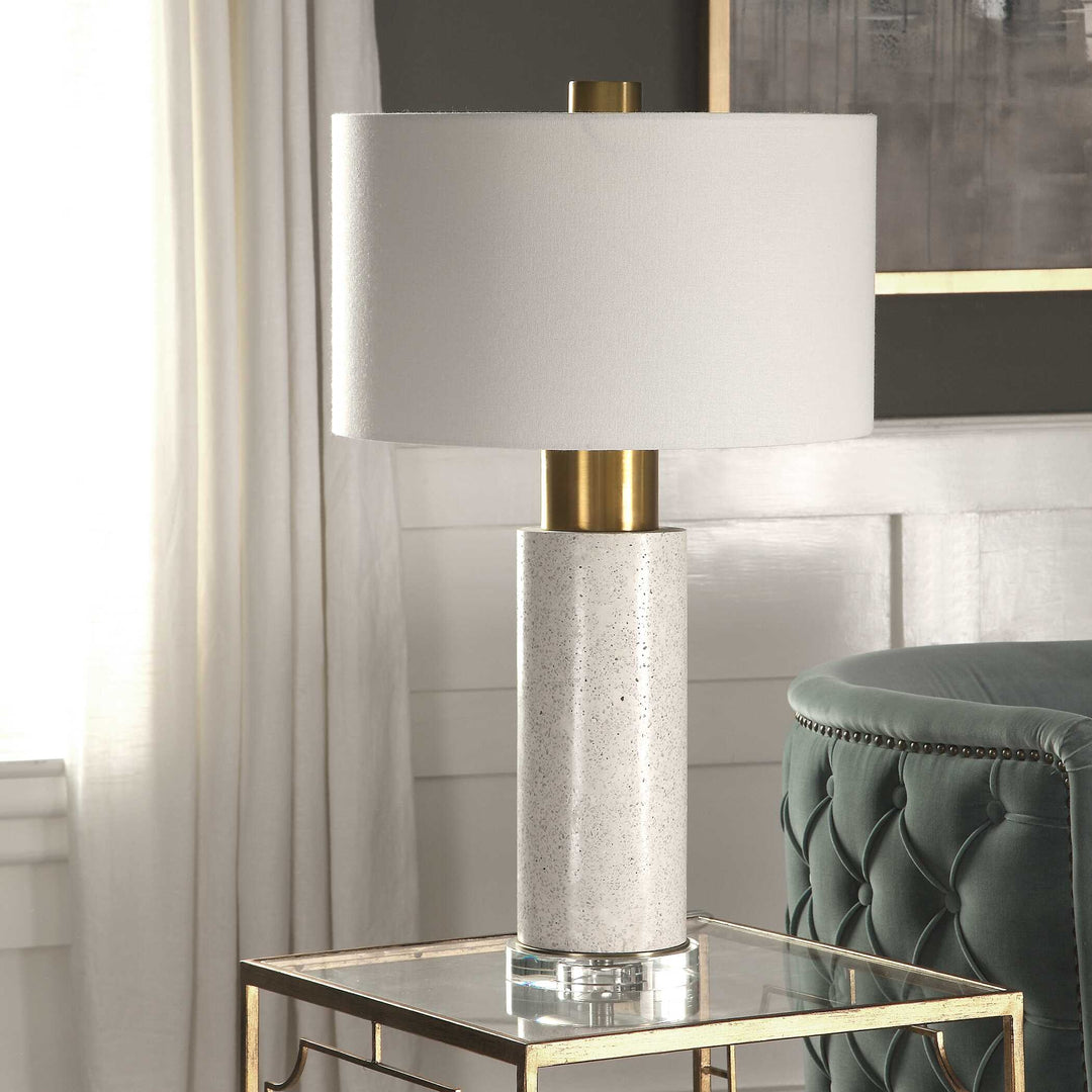 American Home Furniture Uttermost Vaeshon Concrete Table Lamp