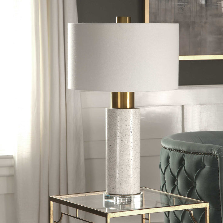 American Home Furniture Uttermost Vaeshon Concrete Table Lamp