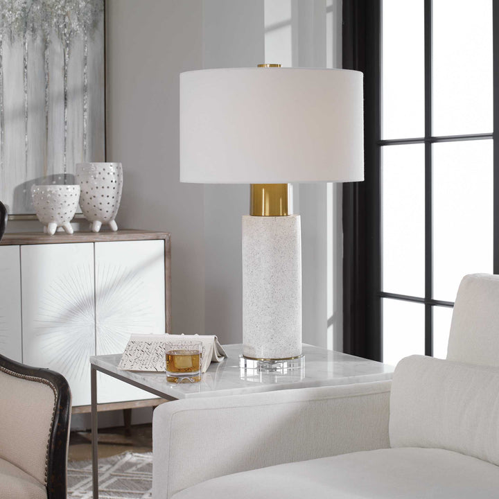 American Home Furniture Uttermost Vaeshon Concrete Table Lamp