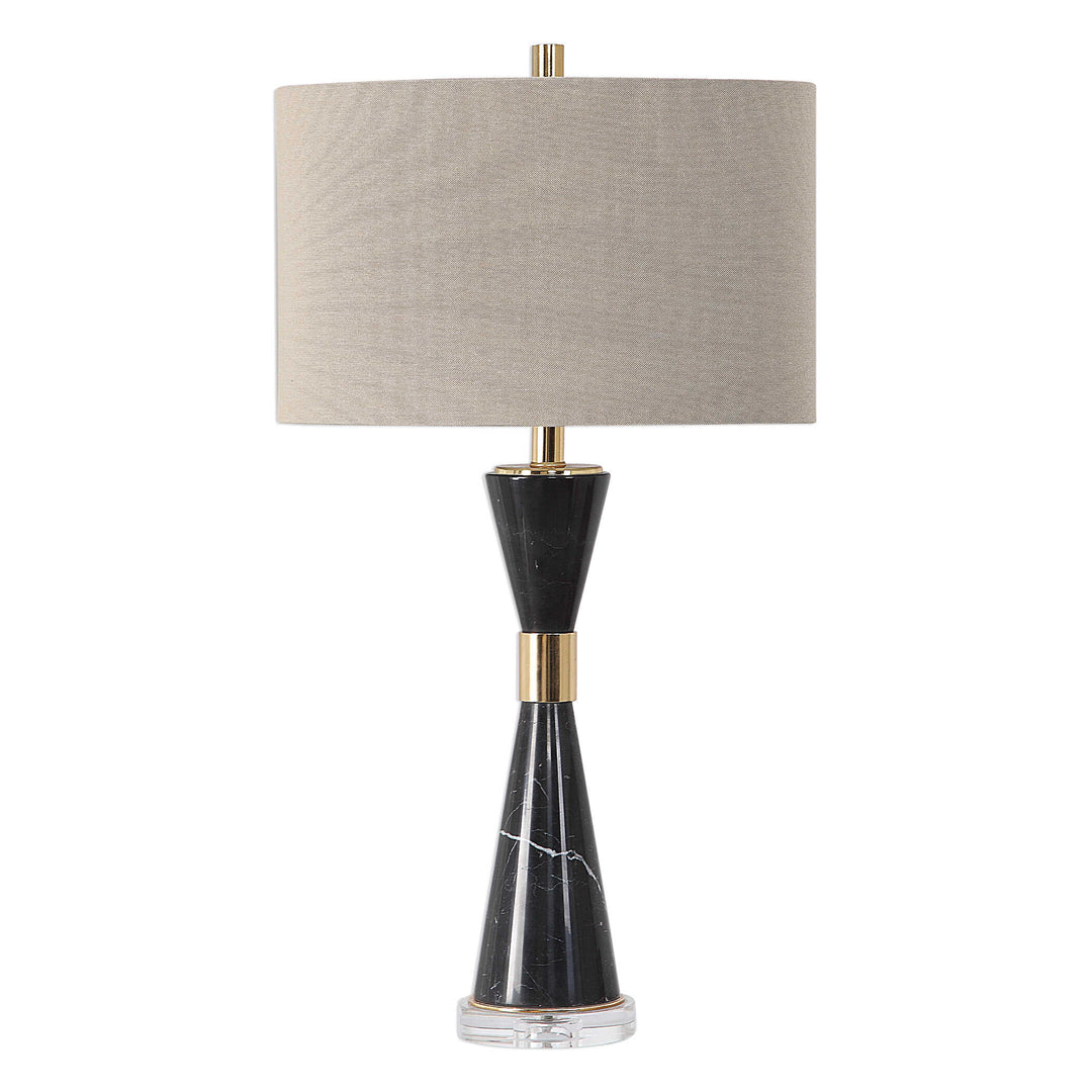 American Home Furniture Uttermost Alastair Black Marble Table Lamp
