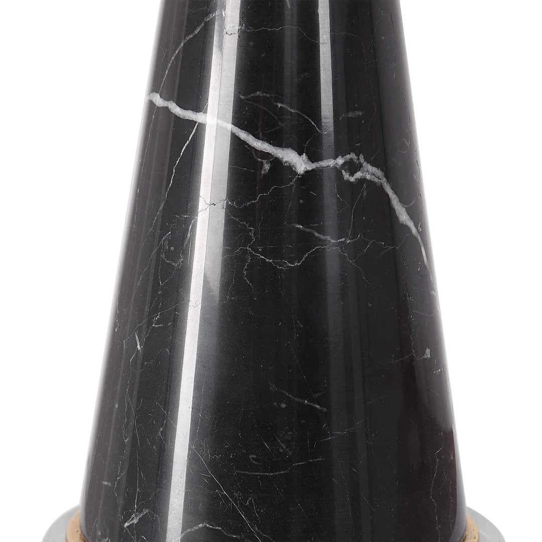 American Home Furniture Uttermost Alastair Black Marble Table Lamp