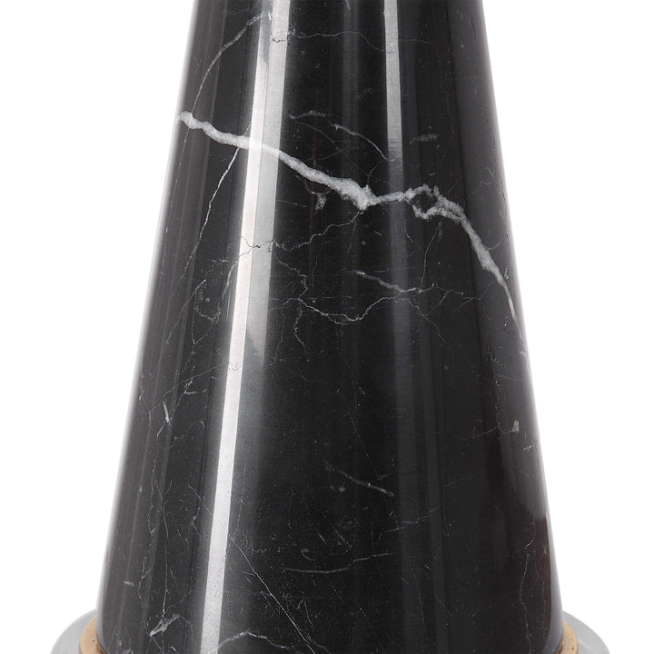 American Home Furniture Uttermost Alastair Black Marble Table Lamp