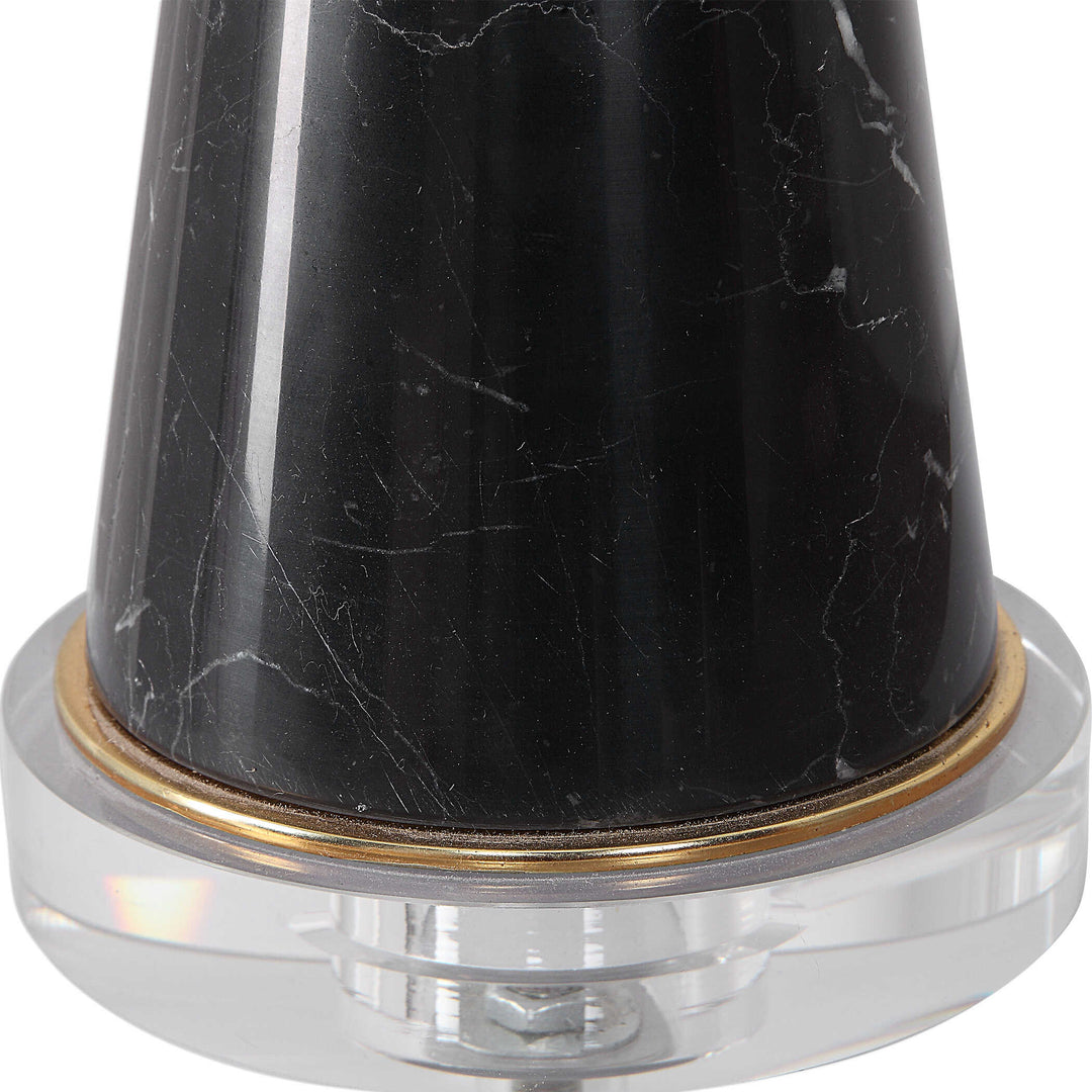 American Home Furniture Uttermost Alastair Black Marble Table Lamp