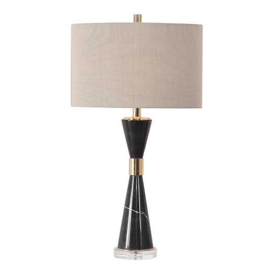 American Home Furniture Uttermost Alastair Black Marble Table Lamp